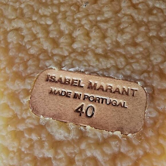 Isabel Marant Totam Shearling Wedge Boots 40 - Picture 8 of 14